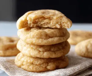 Delicious soft and buttery snickerdoodles fresh out of the oven with cinnamon sugar coating