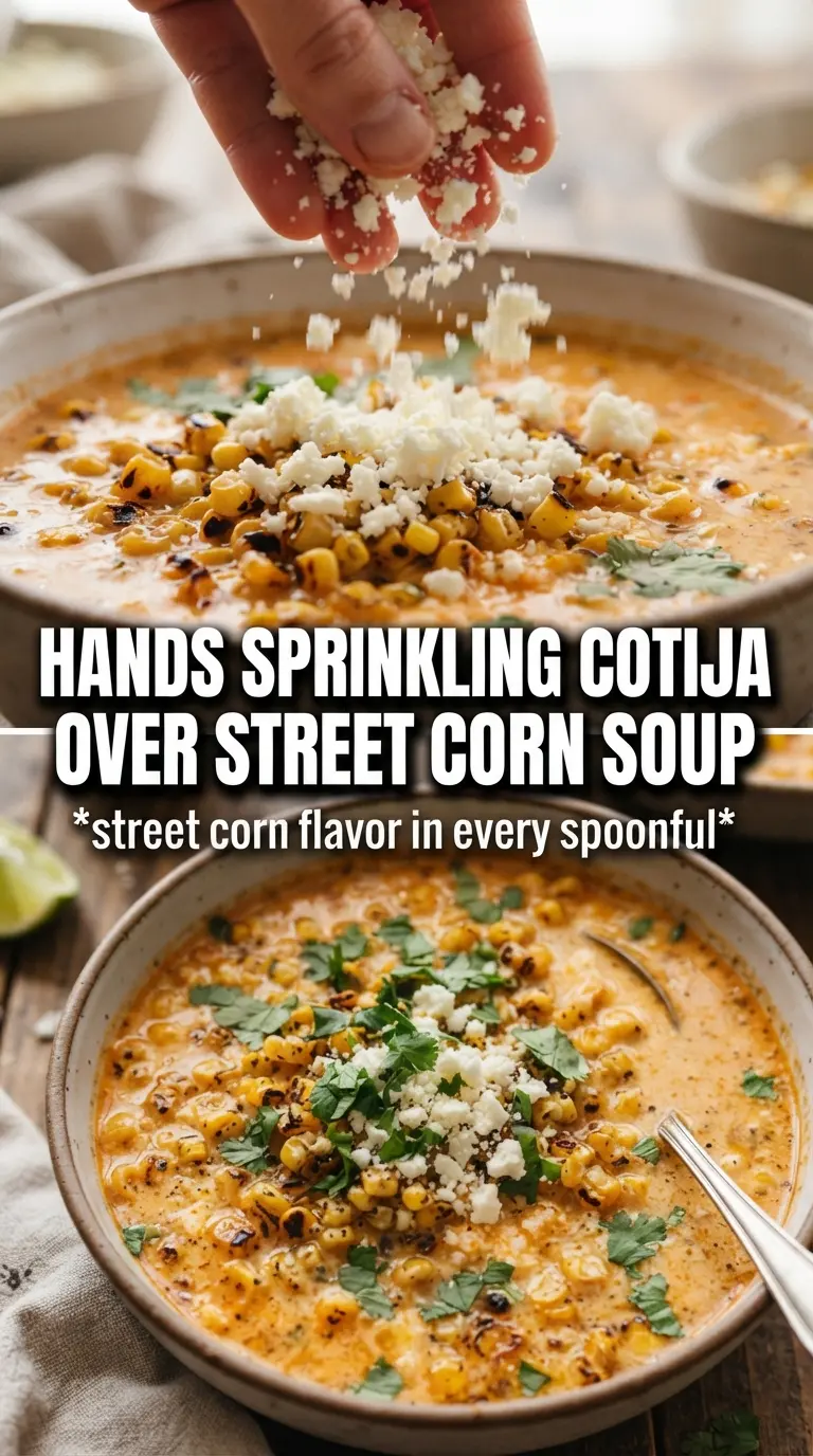 Mexican Street Corn Soup creamy charred elote