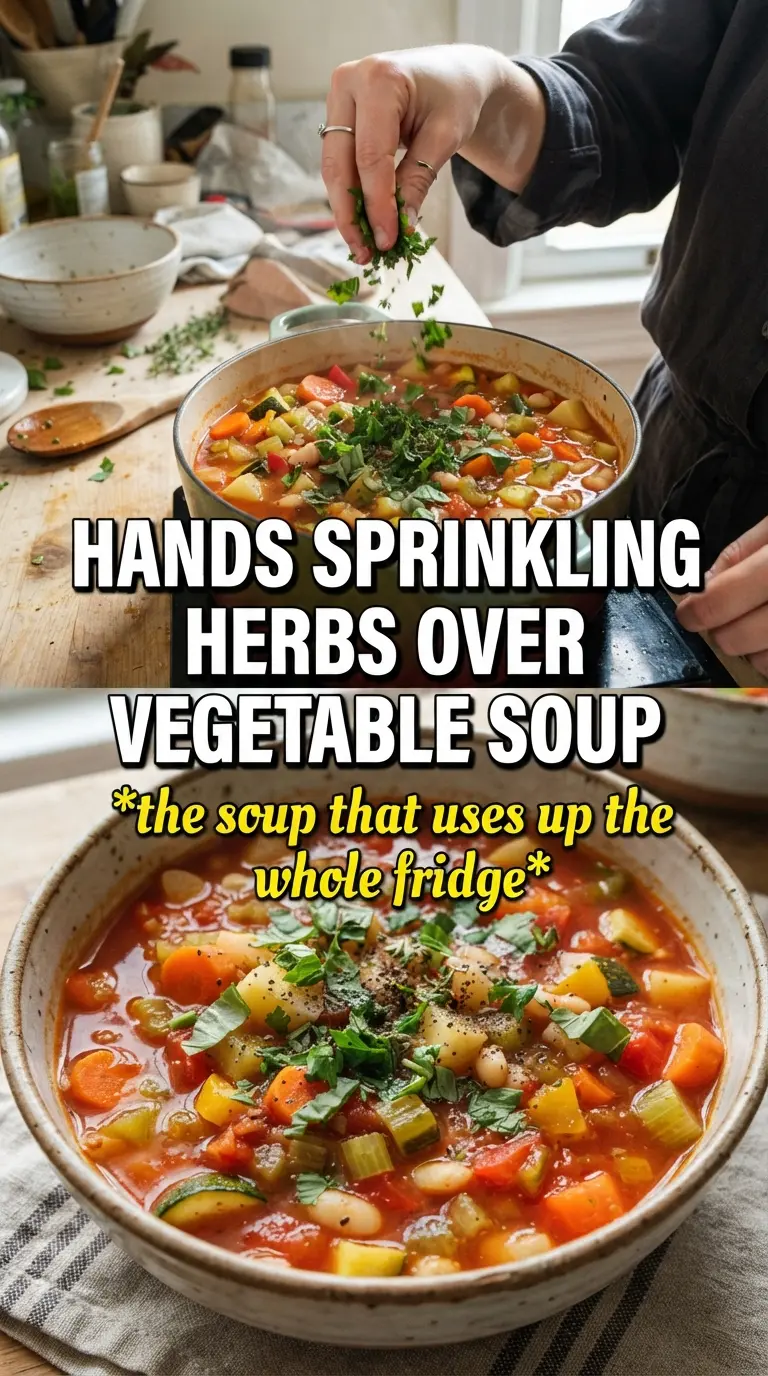 Vegetable Soup clear broth colorful vegetables